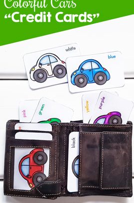 Colorful Cars Credit Cards