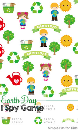 Earth Day I Spy Game