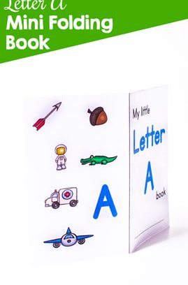 Letter A Mini Folding Book