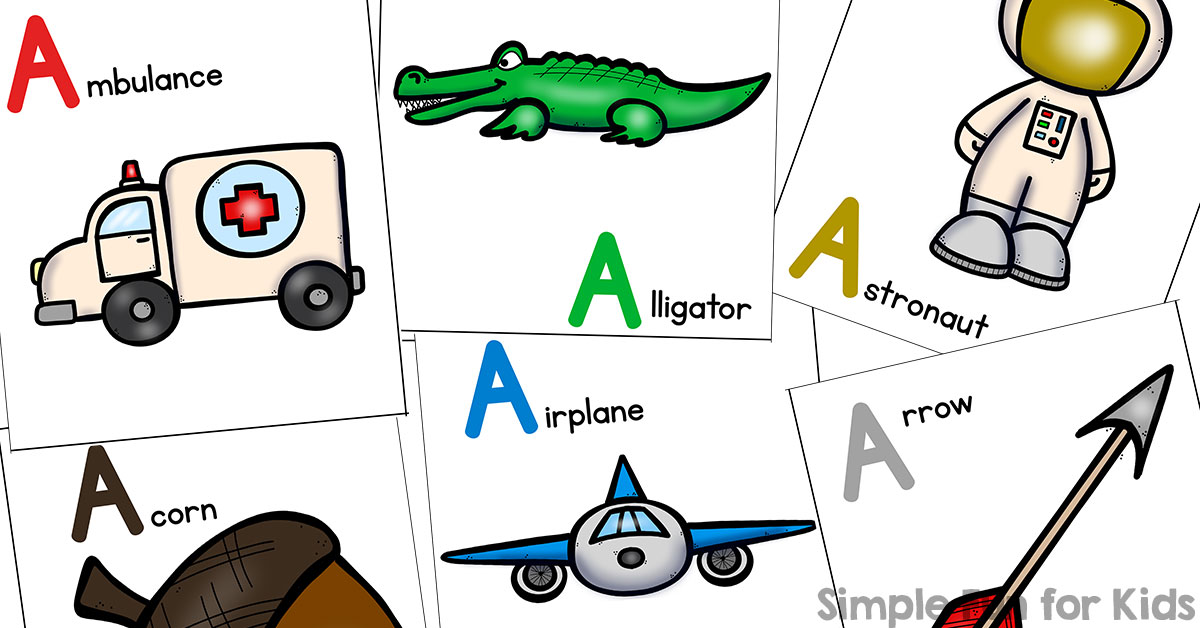 Letter A Picture Matching Game - Simple Fun for Kids VIP