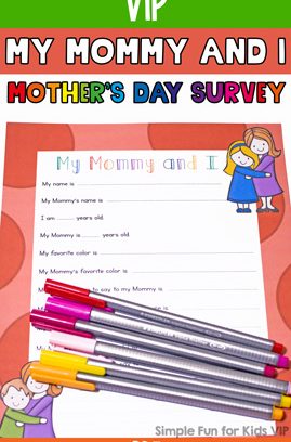 My Mommy and I Mother’s Day Survey