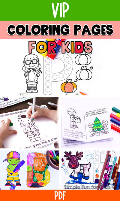 Printable Coloring Pages for Kids - Simple Fun for Kids VIP