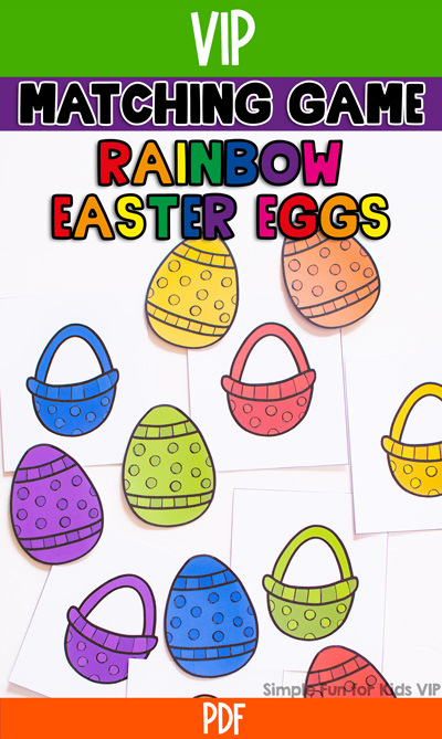 Rainbow Easter Egg Color Matching Game