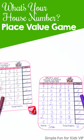 What’s Your House Number? Place Value Game