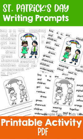 St. Patrick’s Day Writing Prompts for Kindergarteners