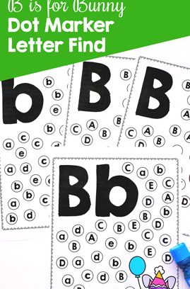 B is for Bunny Dot Marker Letter Find
