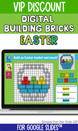 Digital Building Bricks Easter Build and Count Challenge