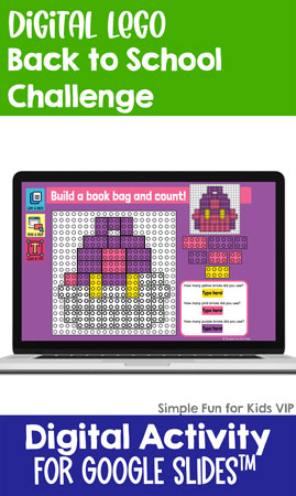 Digital LEGO Back to School Build and Count Challenge