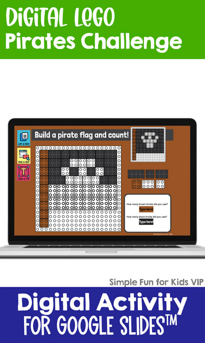 Ten fun and engaging EDITABLE pirates-themed digital LEGO challenges for distance learning with Google Slides and Google Classroom. Students can practice skills such as copying & pasting, dragging & dropping, typing in text boxes, and counting in a super-engaging way.