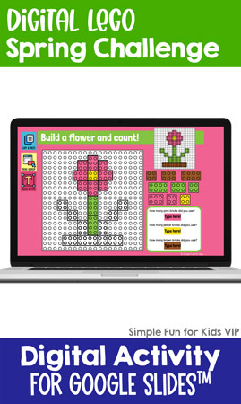 Ten fun and engaging EDITABLE spring-themed digital LEGO challenges for distance learning with Google Slides and Google Classroom. Students can practice skills such as copying & pasting, dragging & dropping, typing in text boxes, and counting in a super-engaging way.