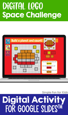 Digital LEGO Space Build and Count Challenge