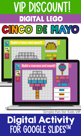 Ten fun and engaging EDITABLE Cinco de Mayo-themed digital LEGO challenges for distance learning with Google Slides and Google Classroom. Students can practice skills such as copying & pasting, dragging & dropping, typing in text boxes, and counting in a super-engaging way.