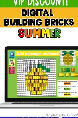Digital Building Bricks Summer Build and Count Challenge