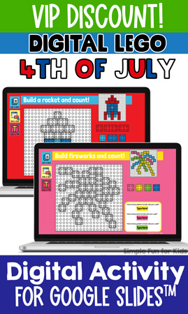Digital LEGO 4th of July Build and Count Challenge