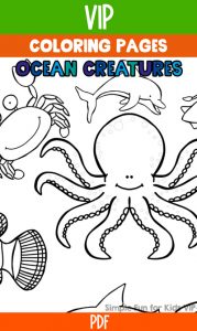 Ocean Creatures Coloring Pages - Simple Fun for Kids VIP