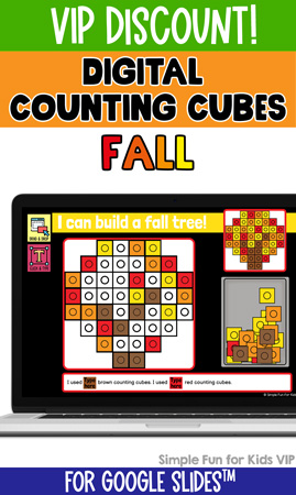 Digital Counting Cubes Fall Build and Count Challenge