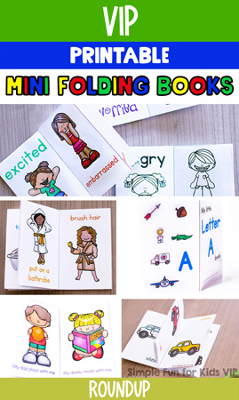 Printable Mini Folding Books for Kids