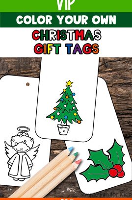 Color Your Own Printable Christmas Gift Tags