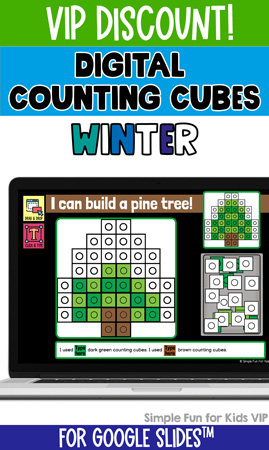 Digital Counting Cubes Winter Build & Count Challenge