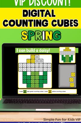 Digital Counting Cubes Spring Build and Count Challenge