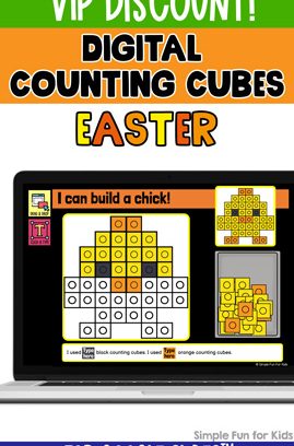 Digital Counting Cubes Easter Build and Count Challenges