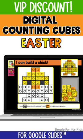 Digital Counting Cubes Easter Build and Count Challenges