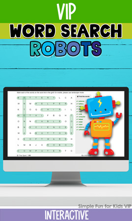 Interactive Robot Word Search