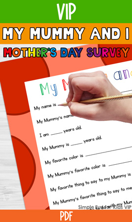 My Mummy and I Mother’s Day Survey