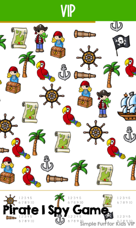 Pirate I Spy Game