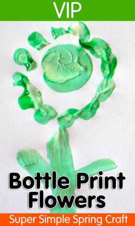 Bottle Print Flowers