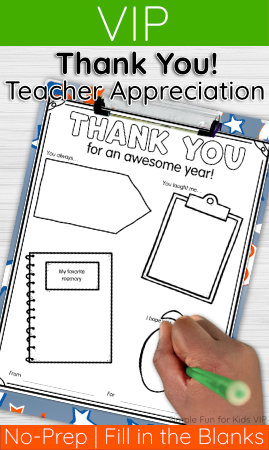 Thank you! Teacher Appreciation